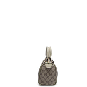 GUCCI GG MONOGRAM MINI JOY BOSTON BAG BEIGE / GREEN GHW