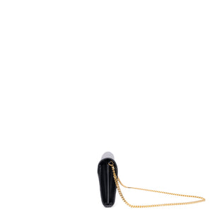 SAINT LAURENT ENVELOPE CHAIN WALLET CALFSKIN BLACK GHW