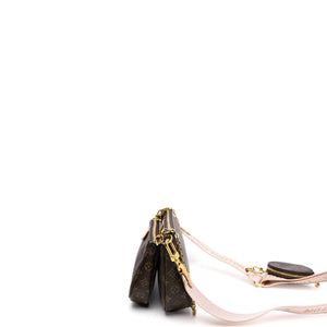 LOUIS VUITTON MULTI POCHETTE ACCESSORIES MONOGRAM CANVAS PINK STRAP GHW