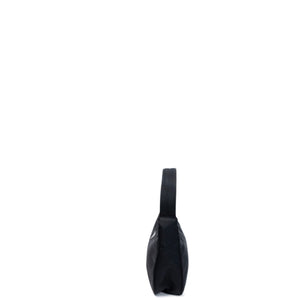 PRADA VINTAGE HOBO HANDBAG BLACK NYLON SHW