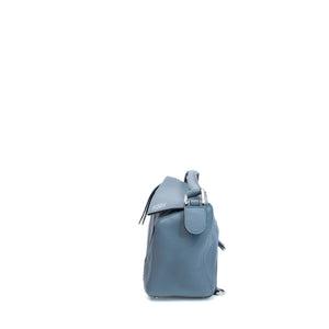 LOEWE SMALL PUZZLE BAG CALFSKIN STONE BLUE SHW