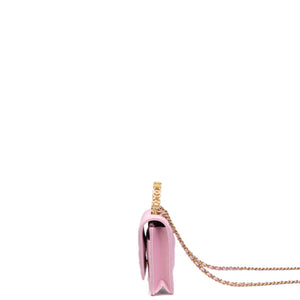 CHANEL 24S TOP HANDLE WALLET ON CHAIN PINK LAMBSKIN GHW