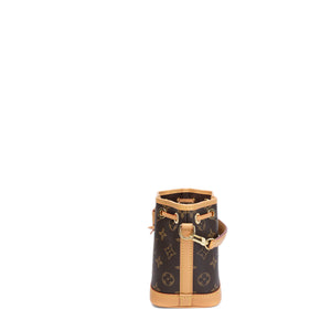 LOUIS VUITTON NANO NOE MONOGRAM CANVAS GHW (MICROCHIP)
