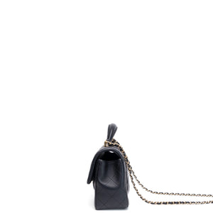 CHANEL CLASSIC FLAP MINI RECTANGULAR TOP HANDLE BAG LAMBSKIN GHW (MICROCHIP)