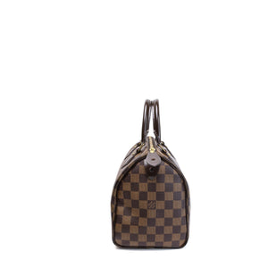 LOUIS VUITTON SPEEDY BANDOULIERE 25 DAMIER EBENE CANVAS / LEATHER GHW
