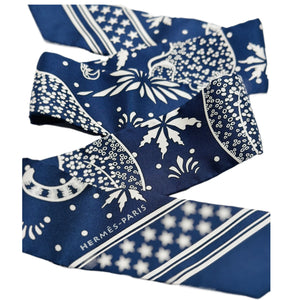 HERMES LES LEOPARDS BANDANA TWILLY