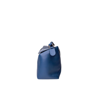 LOEWE LARGE PUZZLE BLUE CALF SKIN LEATHER SHW