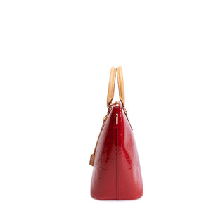 LOUIS VUITTON VERNIS MONTEBELLO MM BAG RED GHW