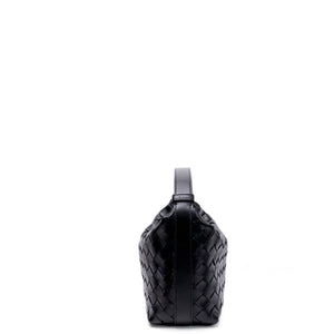 BOTTEGA VENERA MINI WALLACE SHOULDER BAG CALFSKIN BLACK GHW
