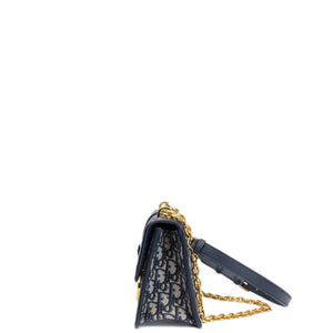 CHRISTIAN DIOR 30 MONTAIGNE EAST-WEST BAG WITH CHAIN OBLIQUE JACQUARD GHW