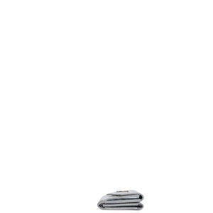 LOUIS VUITTON LOCK MINI TRIFOLD WALLET SILVER LEATHER SHW (MICROCHIP)
