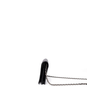 CHANEL BOY WOC WALLET ON CHAIN BLACK LAMBSKIN LEATHER SHW