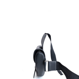 CHRISTIAN DIOR SADDLE BAG BLACK GRAINED CALFSKIN SHW