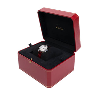 CARTIER CLE DE CARTIER AUTOMATIC 35MM SILVER DIAL LADIES WATCH