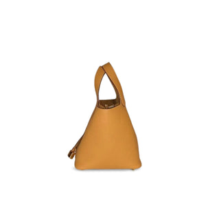 HERMES PICOTIN LOCK 18 BISCUIT GHW STAMP Z