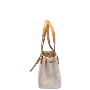 HERMES HERBAG CABAS TOILE CANVAS / VACHE LEATHER SHW