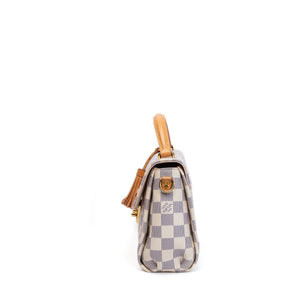 LOUIS VUITTON CROISETTE BAG DAMIER AZUR CANVAS GHW