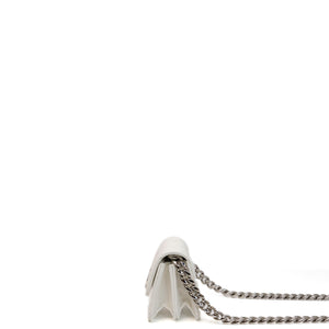 CHANEL CC MINI BAG WHITE CALFSKIN SHW