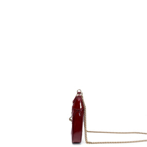 GUCCI JACKIE NOTTE MINI BAG RED PATENT LEATHER GHW