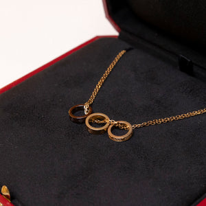 CARTIER LOVE NECKLACE WITH DIAMOND YELLOW GOLD / CERAMIC / DIAMOND