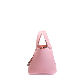HERMES PICOTIN 18 LOCK BAG CLEMENCE 3Q ROSE SAKURA SHW STAMP W
