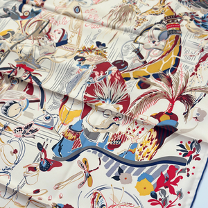 HERMES EMILE ET UNE NUIT SILK SCARF 90CM