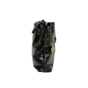 CHANEL 22 BAG MEDIUM SIZE BLACK GHW