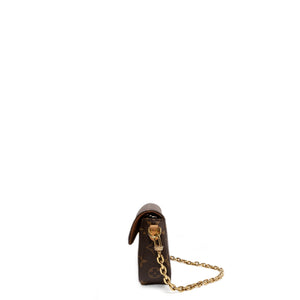 LOUIS VUITTON IVY WALLET OF CHAIN MONOGRAM CANVAS GHW
