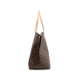 BURBERRY SOCIETY TB MONOGRAM LARGE TOTE GHW