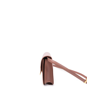 CELINE MEDIUM CLASSIC BOX BAG PINK CALFSKIN LEATHER GHW
