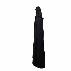 CHRISTIAN DIOR 30 MONTAIGNE KNIT WOOL DOUBLE BREASTED BAR JACKET BLACK SIZE 4