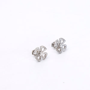BVLGARI FIOREVER 18K WHITE GOLD WITH DIAMOND EARRINGS