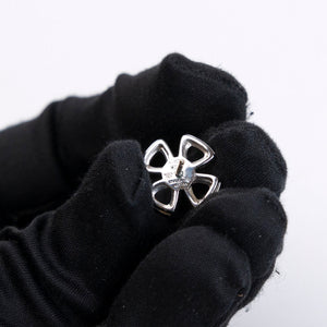 BVLGARI FIOREVER 18K WHITE GOLD WITH DIAMOND EARRINGS