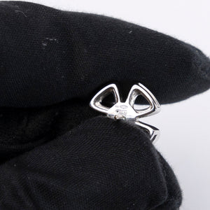 BVLGARI FIOREVER 18K WHITE GOLD WITH DIAMOND EARRINGS
