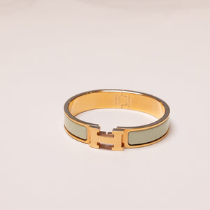 HERMES CLIC H BRACELET MINT GREEN RGHW