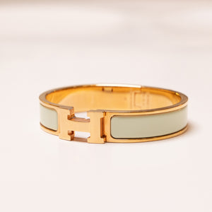HERMES CLIC H BRACELET MINT GREEN RGHW