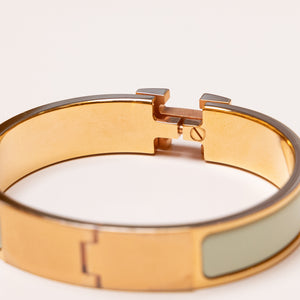 HERMES CLIC H BRACELET MINT GREEN RGHW