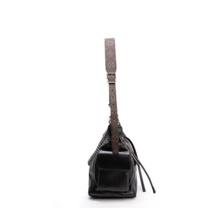 LOUIS VUITTON CARRYALL CARGO VIBE PM BLACK LAMBSKIN LEATHER SHW