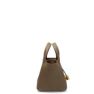 HERMES PICOTIN LOCK 18 ETOUPE GHW STAMP G