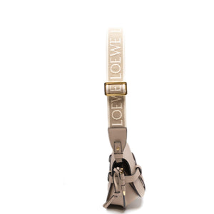 LOEWE MINI GATE DUAL BAG SOFT CALFSKIN SAND GHW