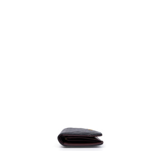 CHANEL LONG WALLET BLACK CAVIAR LEATHER GHW