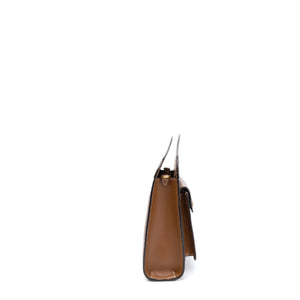 BURBERRY MINI POCKET BAG BROWN CALFSKIN GHW
