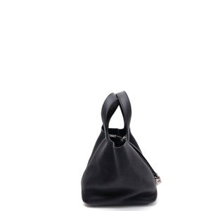 HERMES PICOTIN 18 LOCK BAG BLACK SHW STAMP C