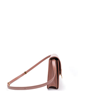 CELINE MEDIUM CLASSIC BOX BAG PINK CALFSKIN LEATHER GHW