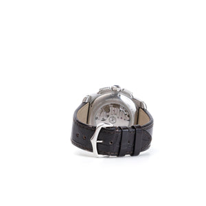 CARTIER CALIBRE DE CARTIER 42MM CHRONOGRAPH STAINLESS STEEL WATCH 18K ROSE GOLD