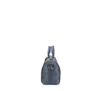 LOUIS VUITTON KEEPALL BANDOULIERE 25 WASHED DENIM CANVAS BLUE SHW