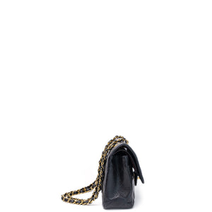 CHANEL SMALL CLASSIC DOUBLE FLAP BAG BLACK CAVIAR GHW