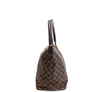 LOUIS VUITTON SALEYA TOTE BAG DAMIER EBENE CANVAS GHW