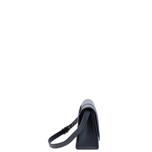 BALENCIAGA DOWNTOWN SHOULDER BAG BLACK CALFSKIN SHW