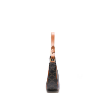 CELINE AVA BAG TAN CANVAS / CALFSKIN LEATHER GHW